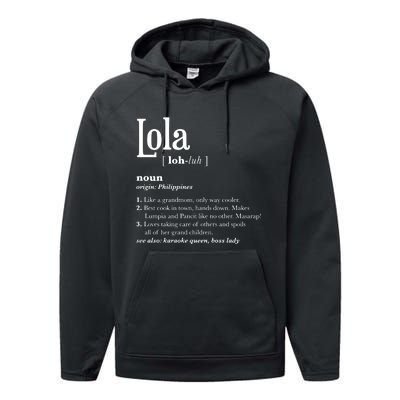 Philippines Lola Gift Pinoy Performance Fleece Hoodie