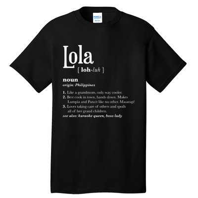 Philippines Lola Gift Pinoy Tall T-Shirt