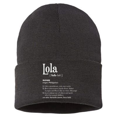 Philippines Lola Gift Pinoy Sustainable Knit Beanie