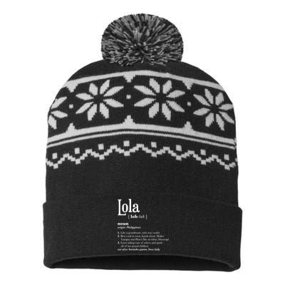 Philippines Lola Gift Pinoy USA-Made Snowflake Beanie