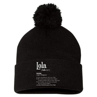 Philippines Lola Gift Pinoy Pom Pom 12in Knit Beanie