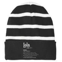 Philippines Lola Gift Pinoy Striped Beanie with Solid Band