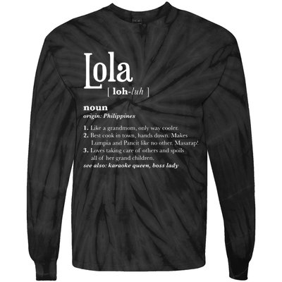 Philippines Lola Gift Pinoy Tie-Dye Long Sleeve Shirt