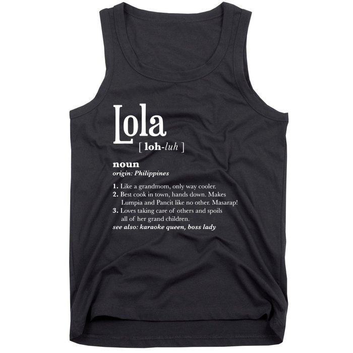 Philippines Lola Gift Pinoy Tank Top