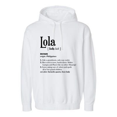 Philippines Lola Gift Pinoy Garment-Dyed Fleece Hoodie