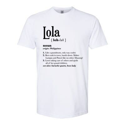 Philippines Lola Gift Pinoy Softstyle CVC T-Shirt