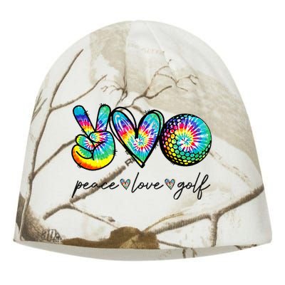 Peace Love Golf Tie Dye Cute Golf Lovers Kati - Camo Knit Beanie