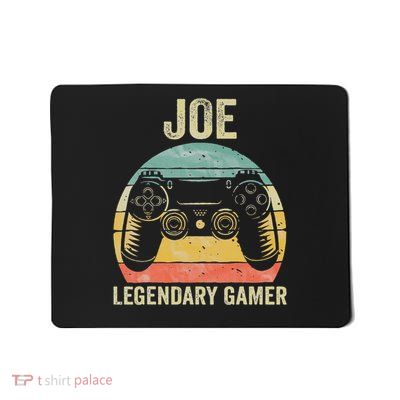 Personalized Legendary Gamer Joe Name Video Gamer Mousepad