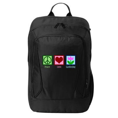 Peace Love Gardening City Backpack