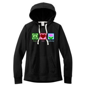 Peace Love Gardening Women's Fleece Hoodie