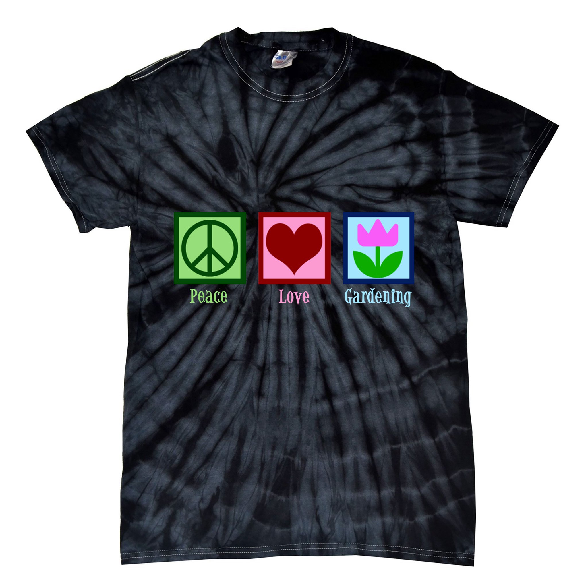 Peace Love Gardening Tie-Dye T-Shirt