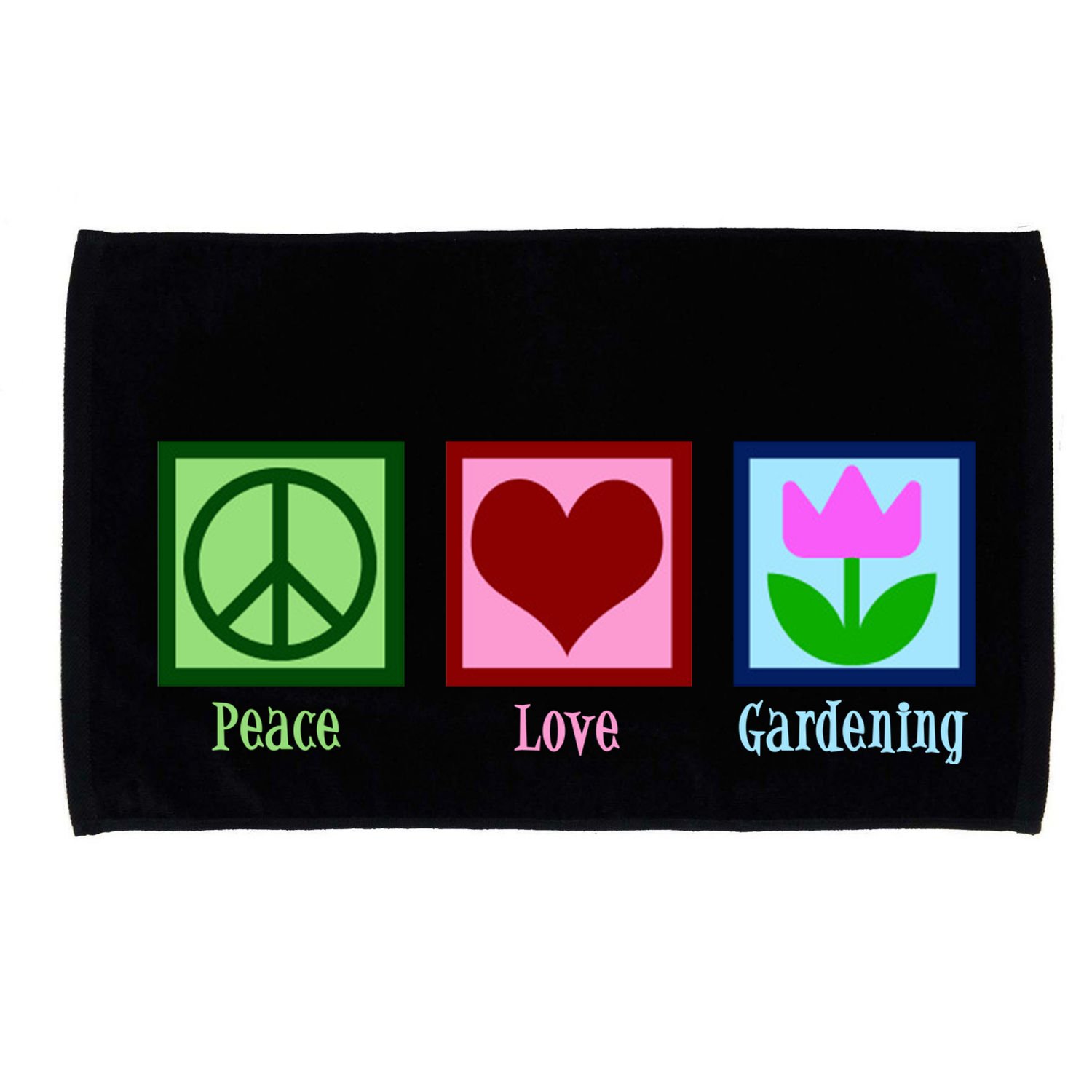 Peace Love Gardening Microfiber Hand Towel
