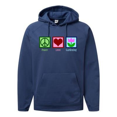 Peace Love Gardening Performance Fleece Hoodie