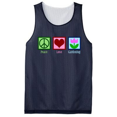 Peace Love Gardening Mesh Reversible Basketball Jersey Tank