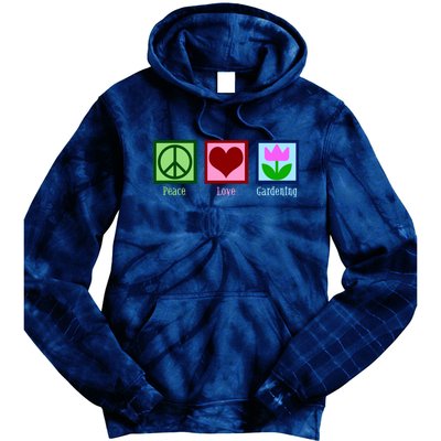 Peace Love Gardening Tie Dye Hoodie