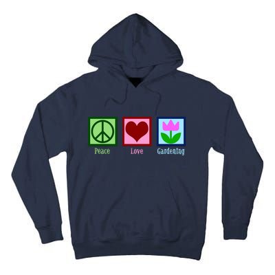 Peace Love Gardening Tall Hoodie