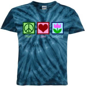 Peace Love Gardening Kids Tie-Dye T-Shirt