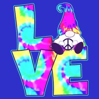 Peace Love Gnome Hippie Gnome Pshycodelic Love Decor Gift Poster