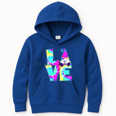 Peace Love Gnome Hippie Gnome Pshycodelic Love Decor Gift Kids Hoodie