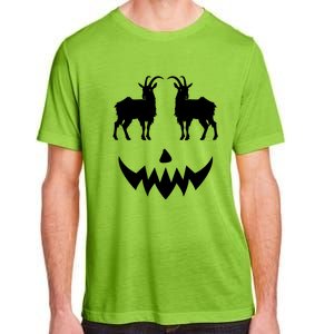 Pumpkin Lamancha Goat Halloween Adult ChromaSoft Performance T-Shirt