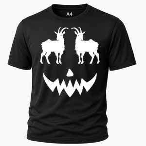 Pumpkin Lamancha Goat Halloween Cooling Performance Crew T-Shirt