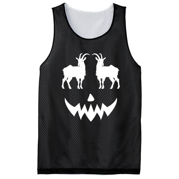 Pumpkin Lamancha Goat Halloween Mesh Reversible Basketball Jersey Tank