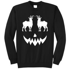 Pumpkin Lamancha Goat Halloween Tall Sweatshirt