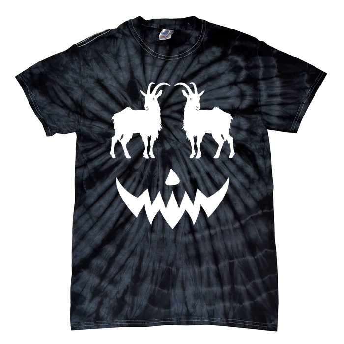 Pumpkin Lamancha Goat Halloween Tie-Dye T-Shirt