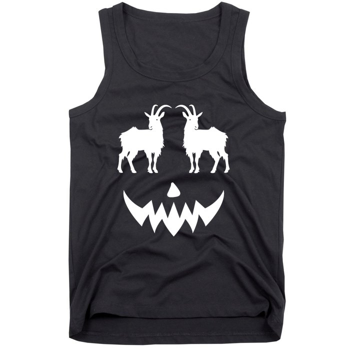 Pumpkin Lamancha Goat Halloween Tank Top