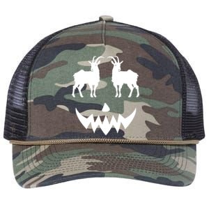 Pumpkin Lamancha Goat Halloween Retro Rope Trucker Hat Cap