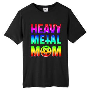 Pride Lgbt Gift Lesbian Bisexual Rainbow Metal Mom Gift Tall Fusion ChromaSoft Performance T-Shirt