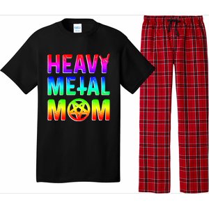 Pride Lgbt Gift Lesbian Bisexual Rainbow Metal Mom Gift Pajama Set