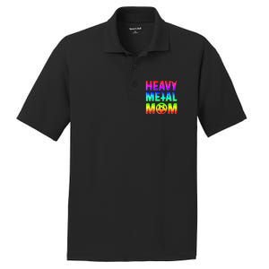 Pride Lgbt Gift Lesbian Bisexual Rainbow Metal Mom Gift PosiCharge RacerMesh Polo