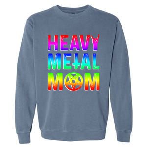 Pride Lgbt Gift Lesbian Bisexual Rainbow Metal Mom Gift Garment-Dyed Sweatshirt