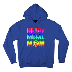 Pride Lgbt Gift Lesbian Bisexual Rainbow Metal Mom Gift Hoodie