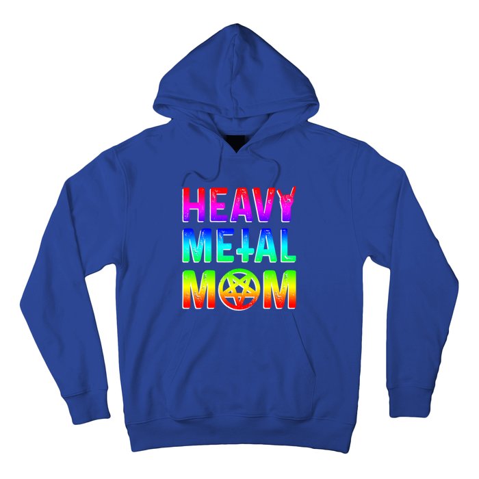 Pride Lgbt Gift Lesbian Bisexual Rainbow Metal Mom Gift Hoodie