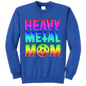 Pride Lgbt Gift Lesbian Bisexual Rainbow Metal Mom Gift Sweatshirt