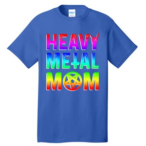 Pride Lgbt Gift Lesbian Bisexual Rainbow Metal Mom Gift Tall T-Shirt