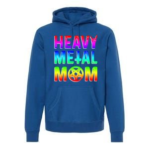 Pride Lgbt Gift Lesbian Bisexual Rainbow Metal Mom Gift Premium Hoodie