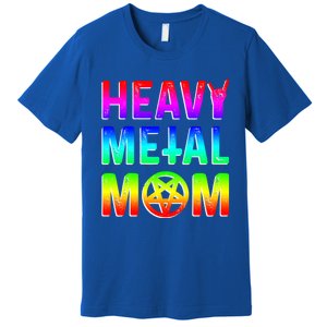 Pride Lgbt Gift Lesbian Bisexual Rainbow Metal Mom Gift Premium T-Shirt