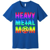 Pride Lgbt Gift Lesbian Bisexual Rainbow Metal Mom Gift Premium T-Shirt