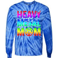 Pride Lgbt Gift Lesbian Bisexual Rainbow Metal Mom Gift Tie-Dye Long Sleeve Shirt