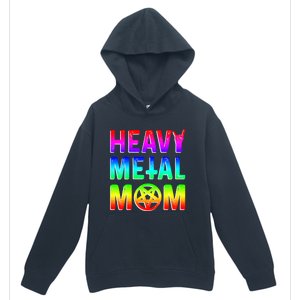 Pride Lgbt Gift Lesbian Bisexual Rainbow Metal Mom Gift Urban Pullover Hoodie