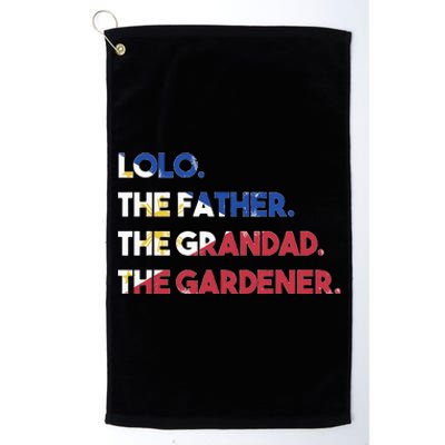 Philippines Lolo Grandad Father Gardener Flag Filipino Platinum Collection Golf Towel