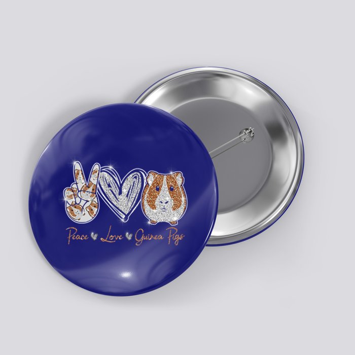 Peace Love Guinea Pigs Gift For Guinea Pigs Lover Gift Button