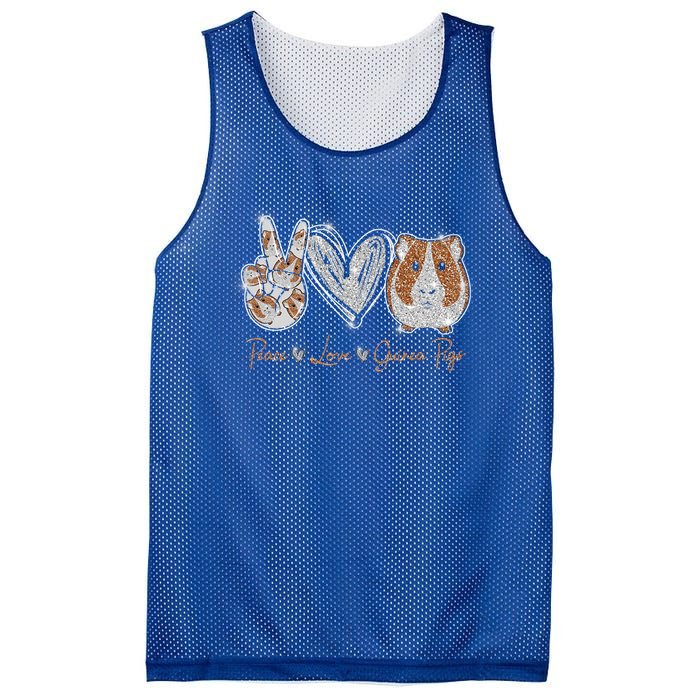 Peace Love Guinea Pigs Gift For Guinea Pigs Lover Gift Mesh Reversible Basketball Jersey Tank