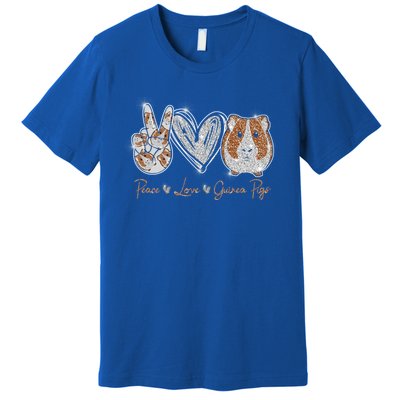 Peace Love Guinea Pigs Gift For Guinea Pigs Lover Gift Premium T-Shirt