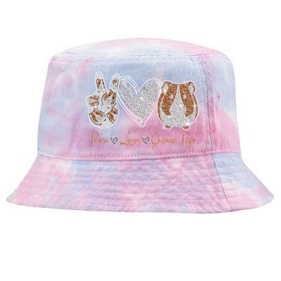 Peace Love Guinea Pigs Gift For Guinea Pigs Lover Gift Tie-Dyed Bucket Hat