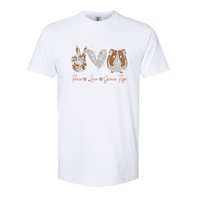 Peace Love Guinea Pigs Gift For Guinea Pigs Lover Gift Softstyle CVC T-Shirt