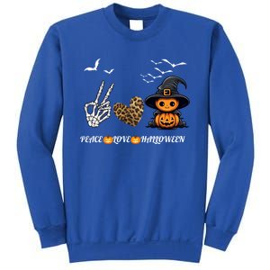 Peace Love Halloween Cute Peace Love Funny Halloween Great Gift Sweatshirt